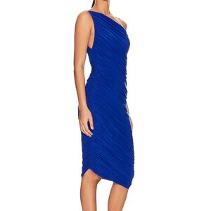 Norma Kamali Diana Midi Dress in Cobalt Blue